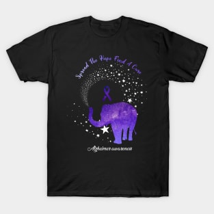 Alzheimer Awareness Spread The Hope Find A Cure Gift T-Shirt